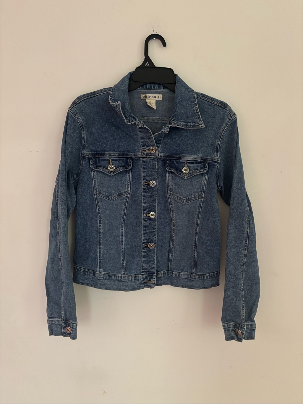 Aeropostale Stretch Denim Jacket Medium Blue Jean Jacket